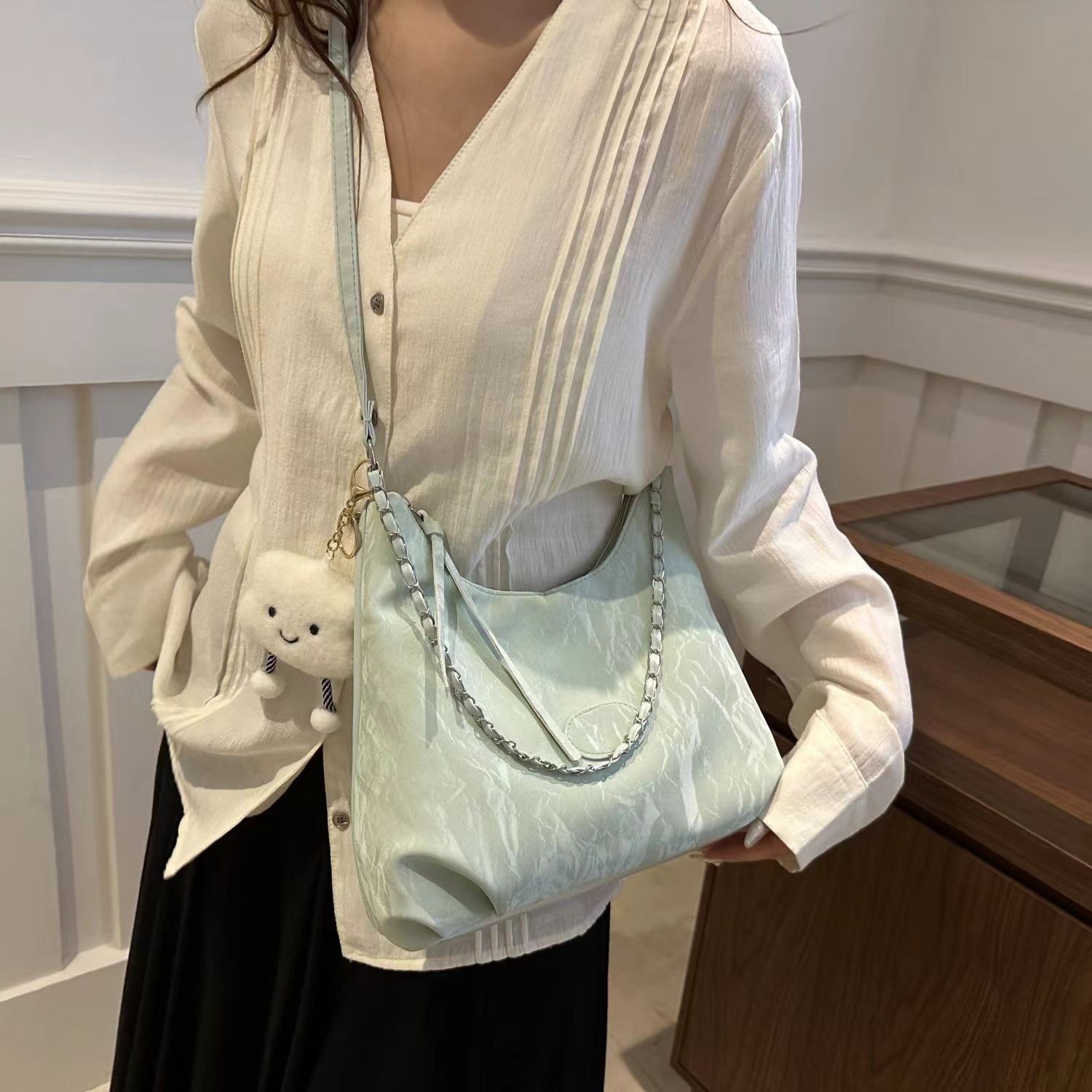 【贵妃】 s1773 蛇年新款上新时尚百搭大气流行单肩斜挎包