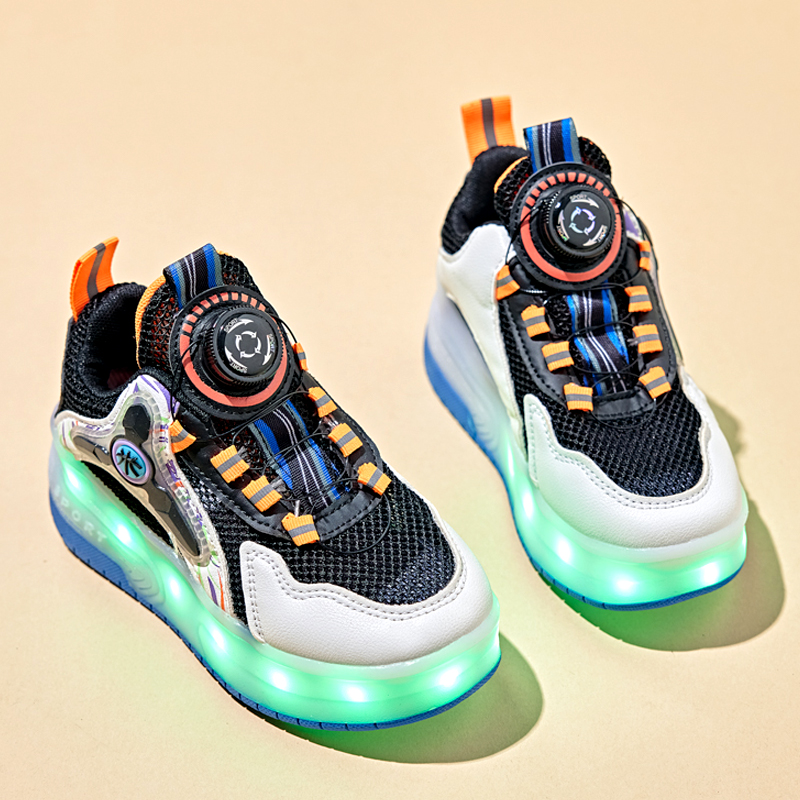 ABC暴走鞋男童双轮可收夏季中大童儿童网面透气溜冰鞋学生轮滑鞋