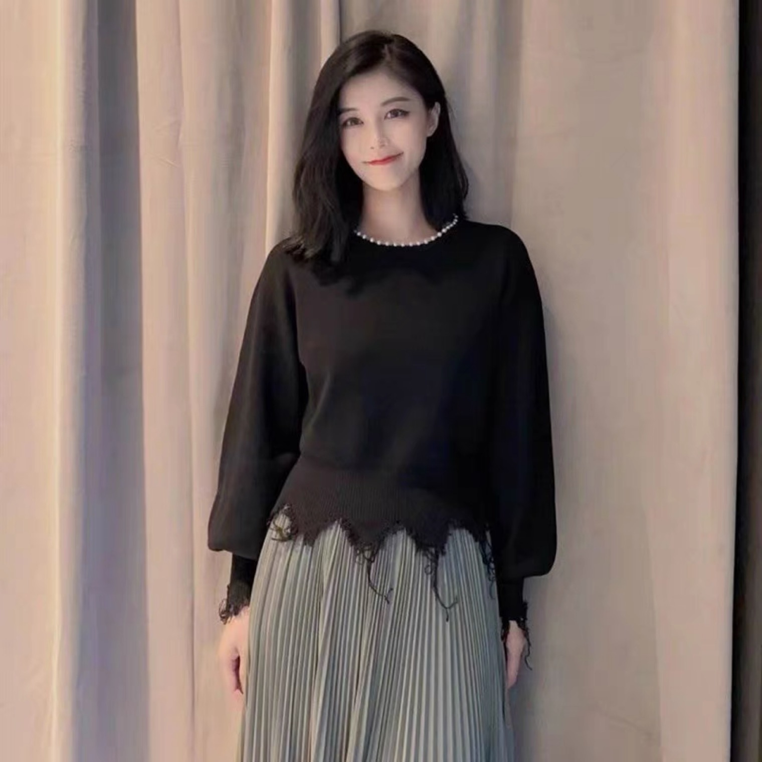 AMASS秋冬时尚百搭针织衫毛衣女5399457