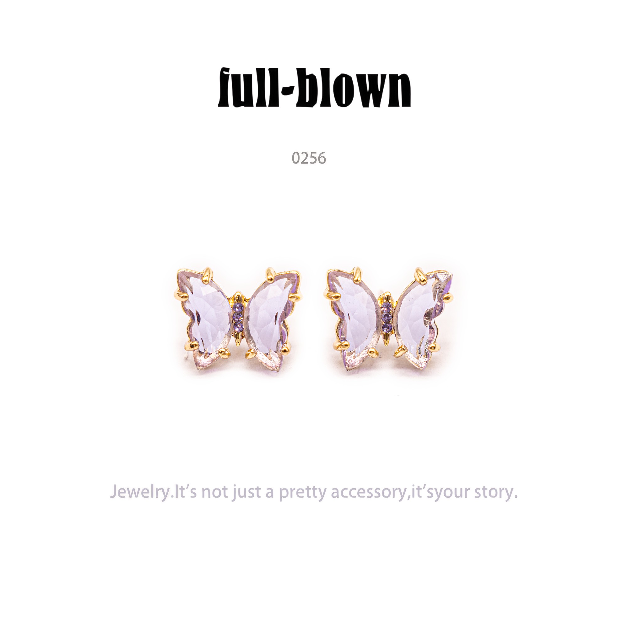 铜合金耳饰 FB设计师气质耳环小众设计高级感耳钉耳饰～0256