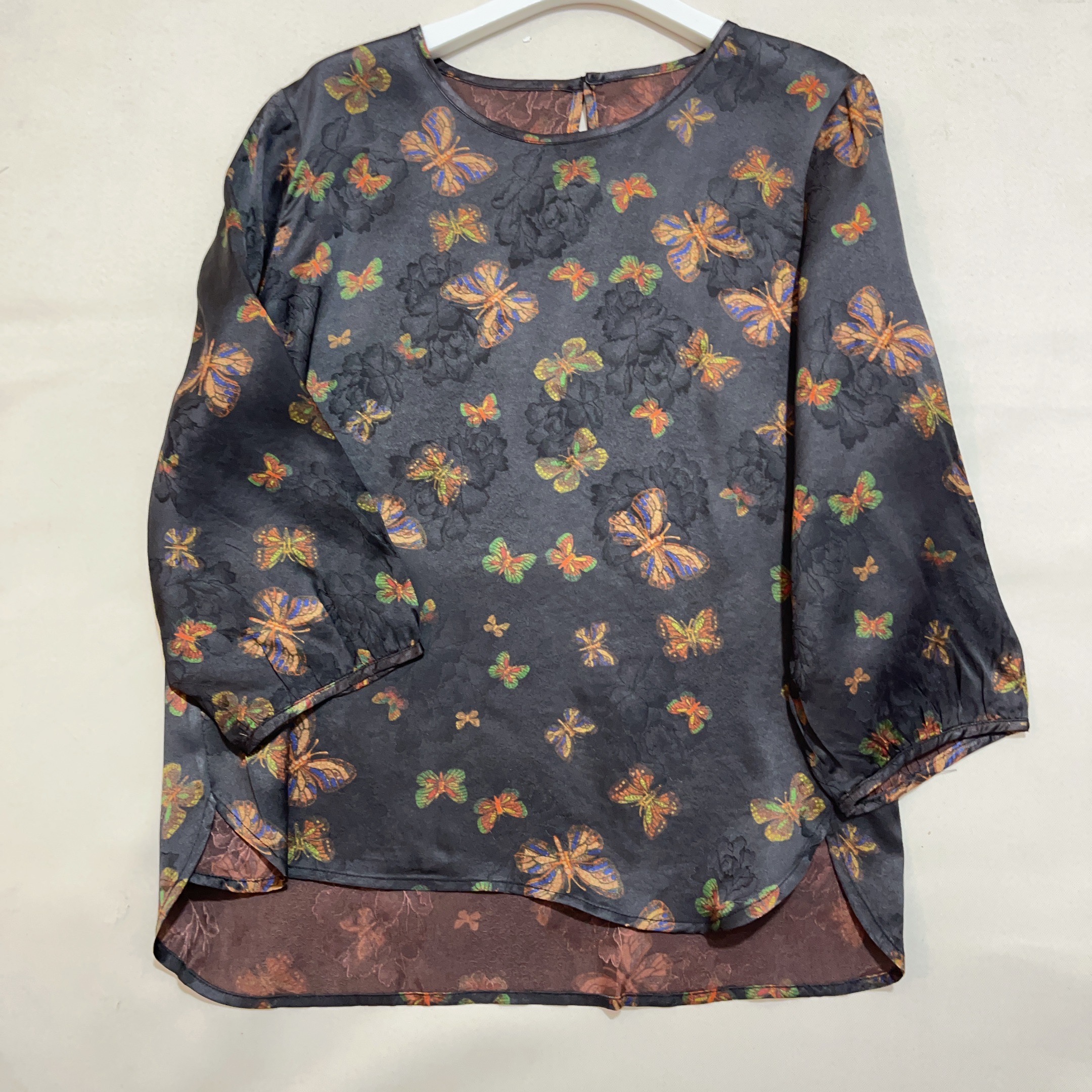 【梁祝化蝶】新中式国风重磅女香云老料显瘦遮肉长袖上衣外套