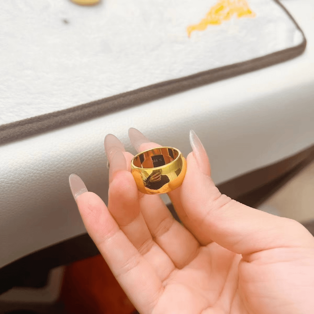 光面宽闭口戒指 精美款