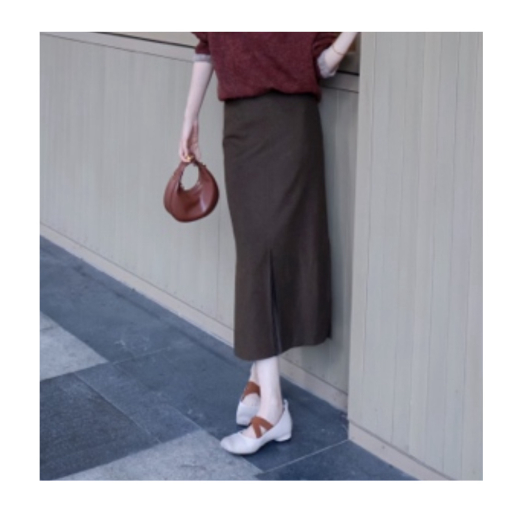 GIRDEAR/哥弟「挚爱」秋冬热力感鱼尾裙1200232-4233433-001半身裙