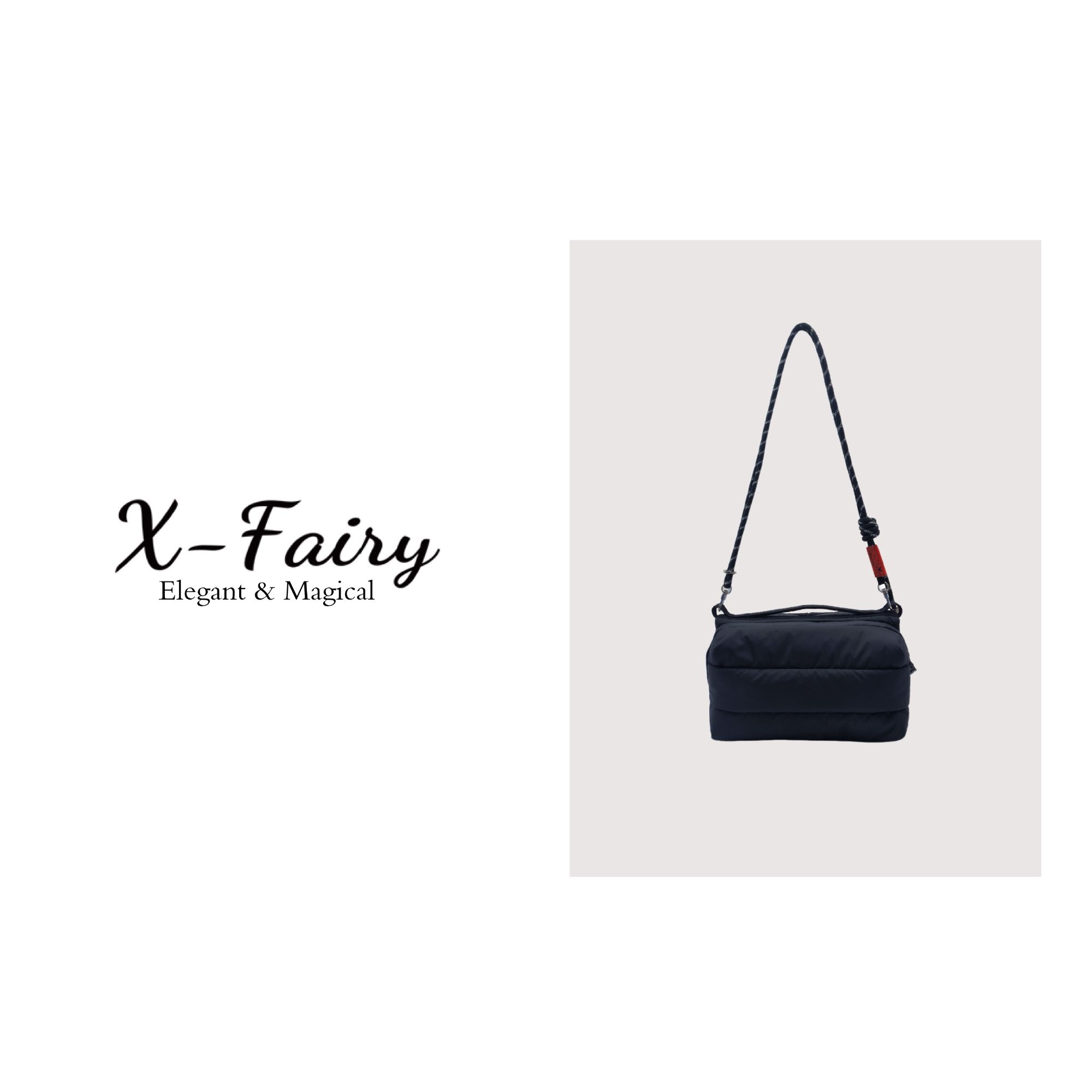 大号羽绒感【X-Fairy】林更新同款超轻户外斜挎包