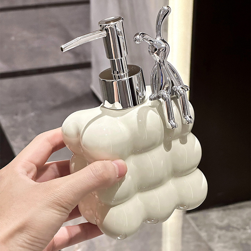 高颜值浴室乳液分装瓶子家用卫生间沐浴露洗发水洗手液按压瓶酒店