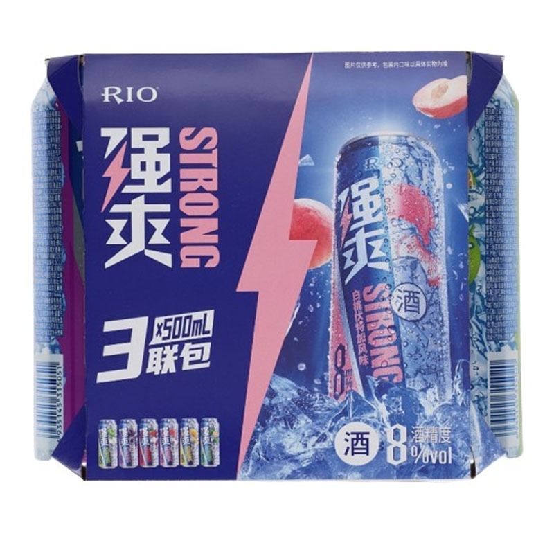 RIO强爽 8度3连包鸡尾酒(500ml*3罐) 1.5L/包