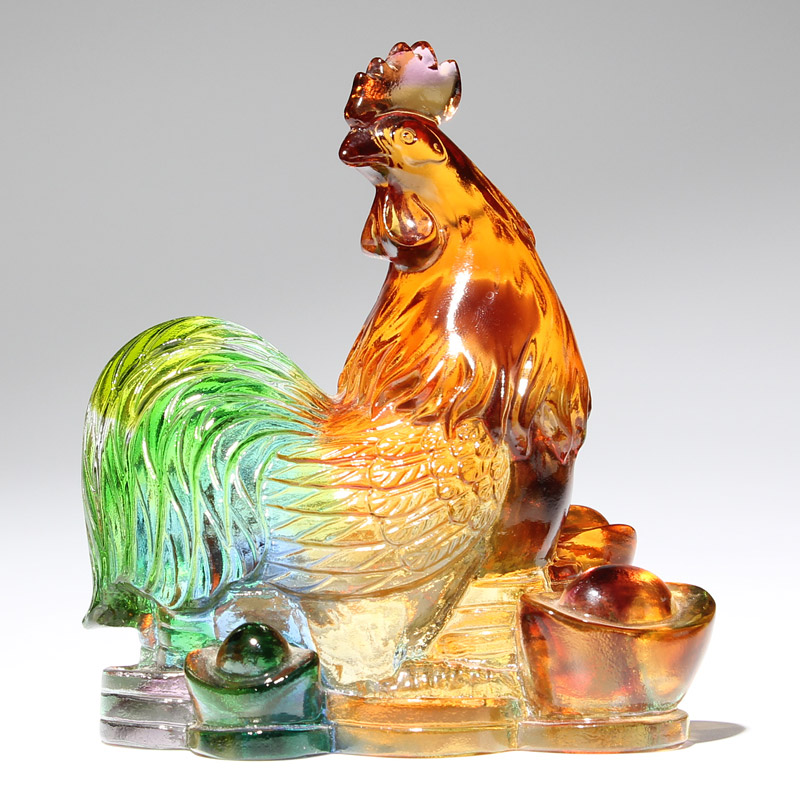 琉璃工艺品十二生肖全套可爱水晶小摆件鼠牛虎兔龙蛇马羊猴鸡狗猪