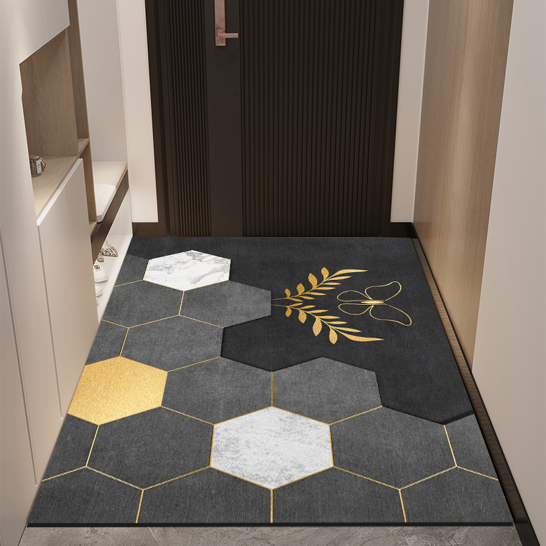 硅藻泥防滑入户门地垫卫生间吸水垫玄关满铺家用垫子门厅地垫