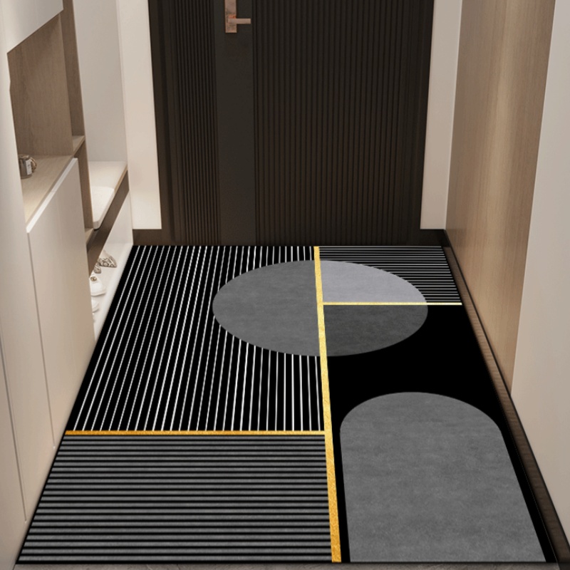 硅藻泥入户门地垫门厅防滑脚垫吸水吸油厨房地垫家用玄关垫子裁剪