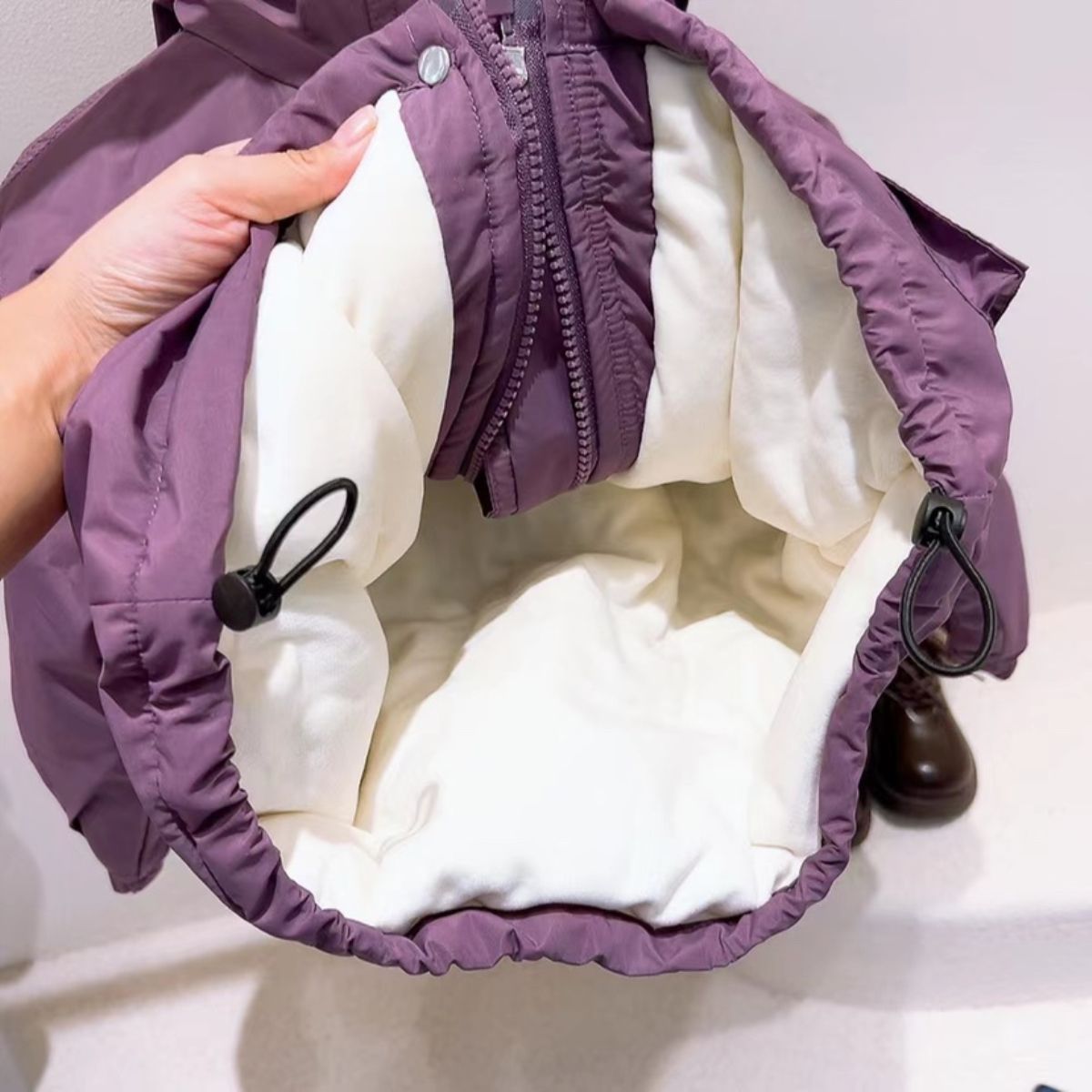 女童冬季加绒棉服2023新款韩版宝宝加绒外套洋气百搭加厚棉外套