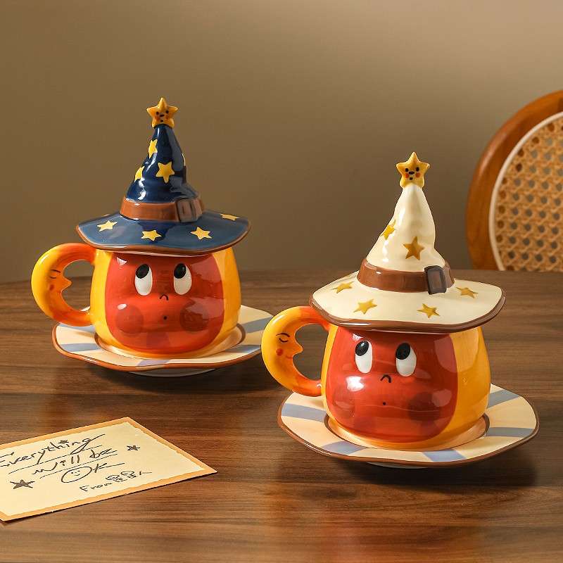 川岛屋星星人马克杯高颜值陶瓷咖啡杯子女生日新年礼物盒情侣水杯