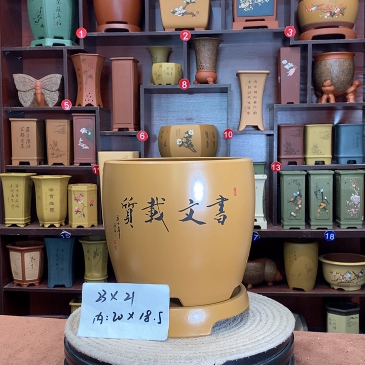 紫砂花盆紫砂花盆