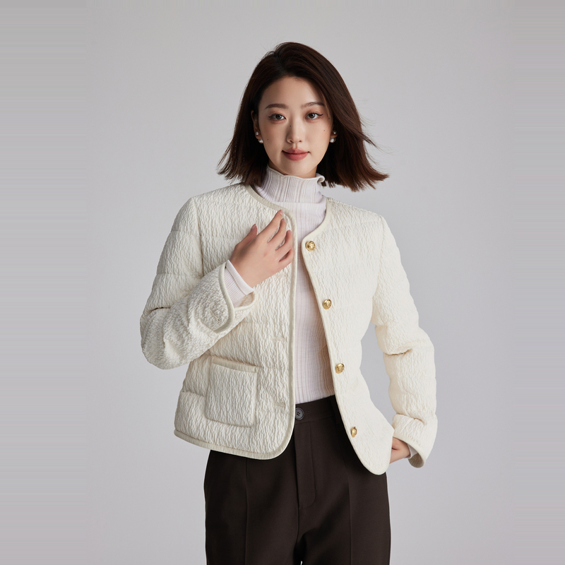 OBEG欧碧倩浮雕肌理感羽绒服50484510