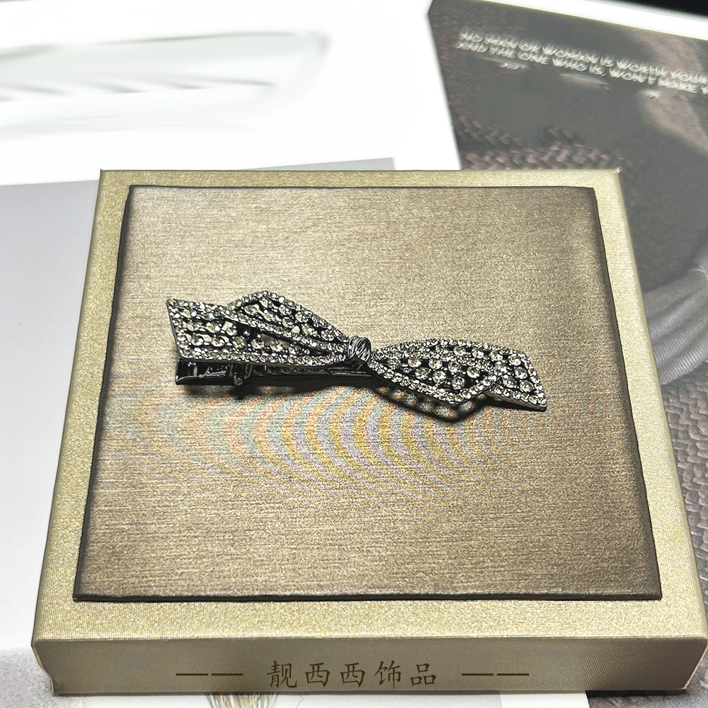 7197 6.5厘米鸭嘴夹女蝴蝶结刘海夹