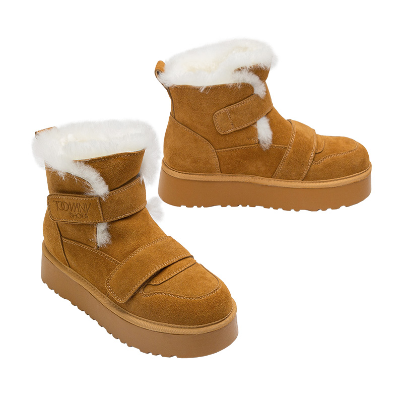 Toomanyshoes靴子格陵兰岛厚底英冬季时尚百搭冬雪地靴中筒雪地靴