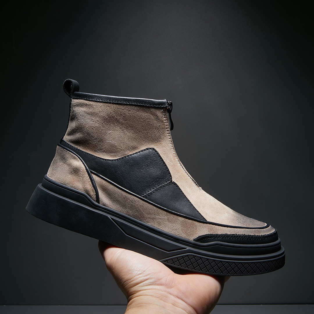 回力特价厚底复古高帮鞋2023秋冬新款时尚百搭潮流休闲鞋真皮板鞋