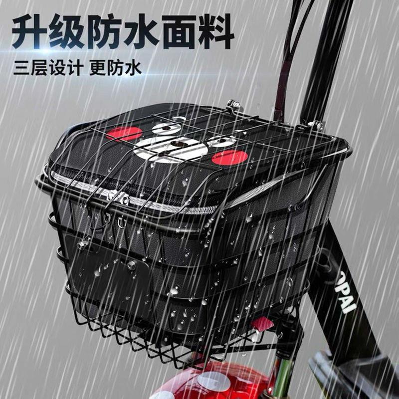 适合耐用立体发货折叠方便收纳电动车筐内胆包防水防尘包电瓶车篮