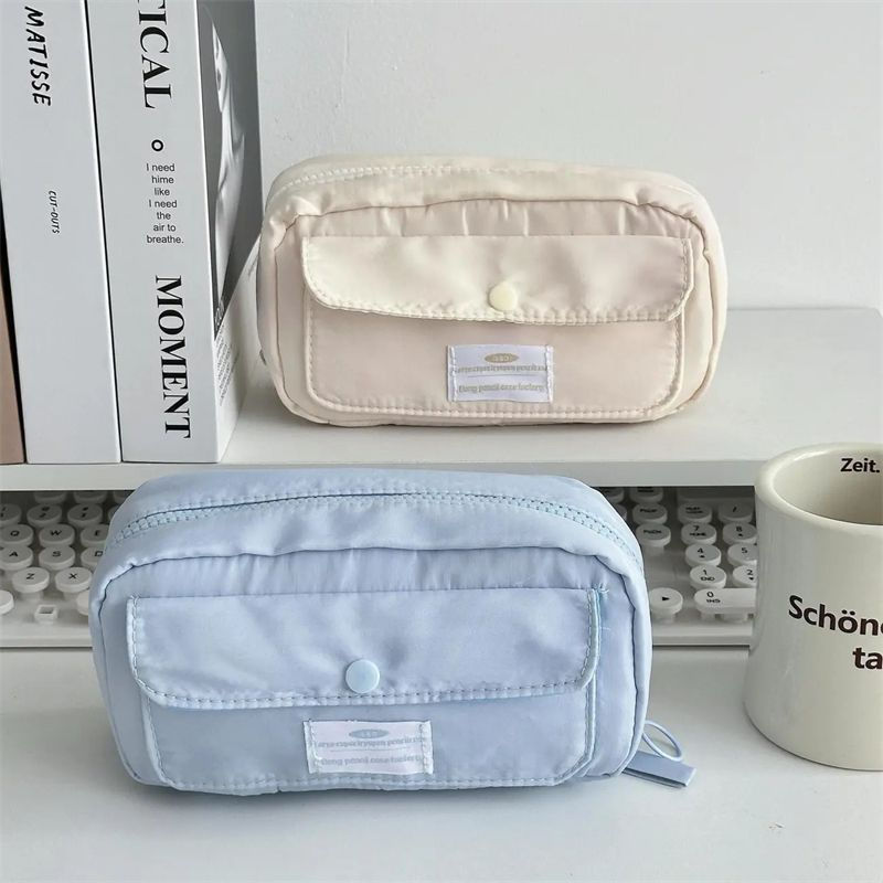 【简约多层笔袋】高颜值大容量初高中生文具盒新款简约3D立体收纳袋