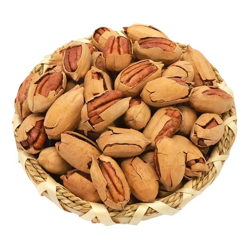 新货大颗粒碧根果奶油味零食坚果500g/袋