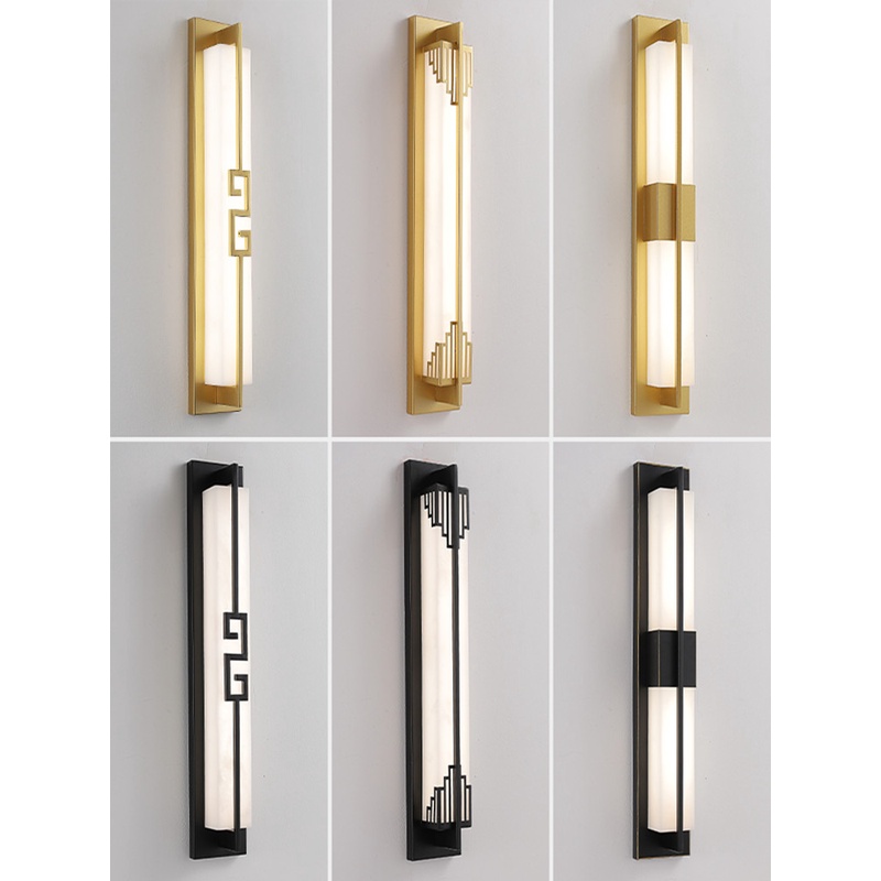 跃豪新中式壁灯现代简约卧室床头轻奢客厅酒店过道走廊墙壁中国风