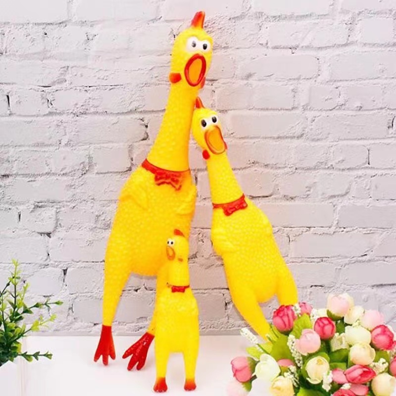 狗狗玩具惨叫绝望鸡尖叫鸡耐咬会叫的鸡惨叫鸡怪叫战斗尖叫解压鸡