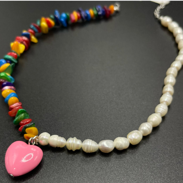 铜合金仿珍珠项链 102-XL-15-M气质甜美轻奢百搭时尚贝珠项链1084