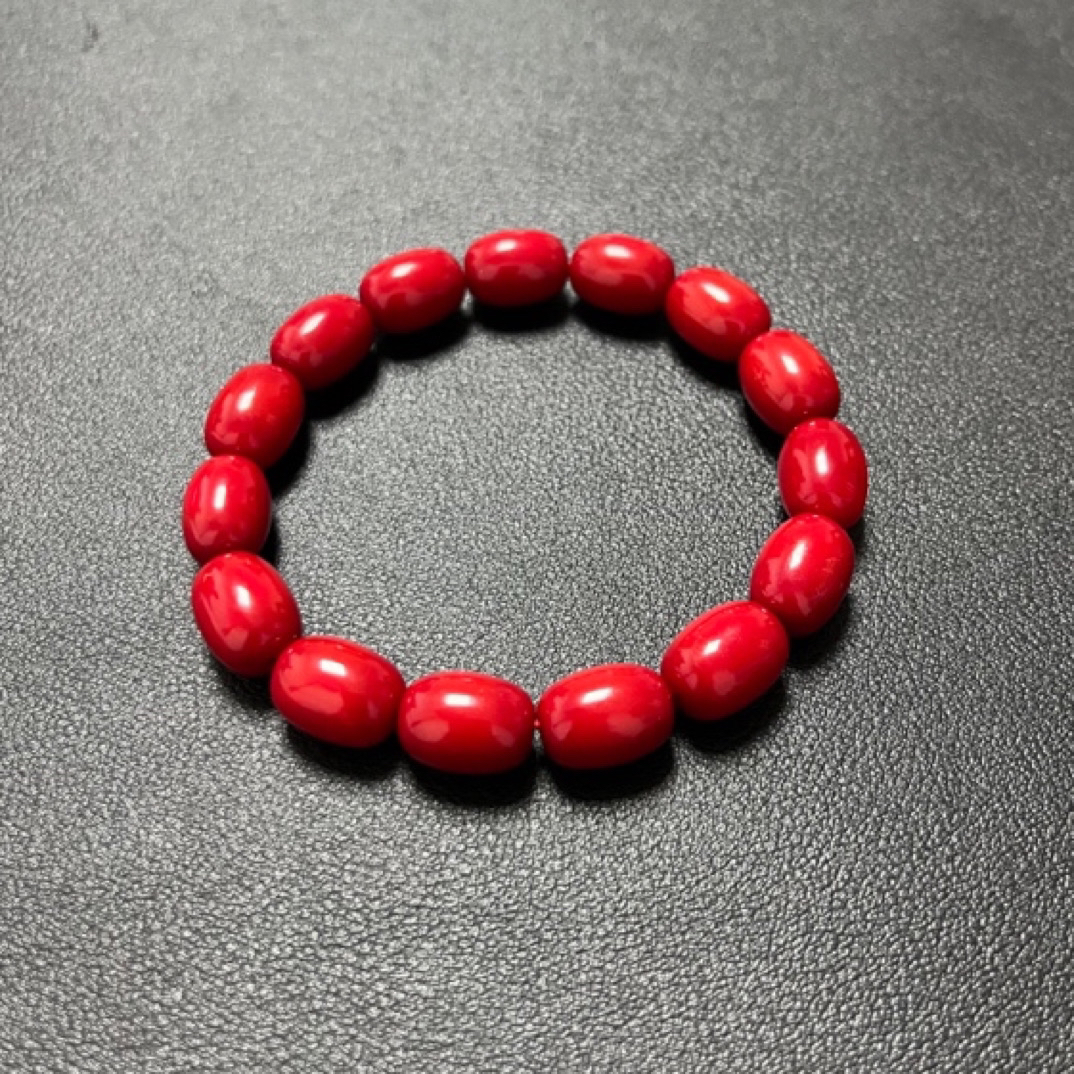 非金属珐琅手链 a100卡10X13典藏级红手串