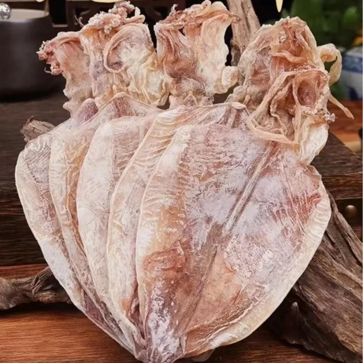 湛江海鲜特产A3大号烧烤专用鱿鱼干货500g约20只手撕芥末犹鱼不咸