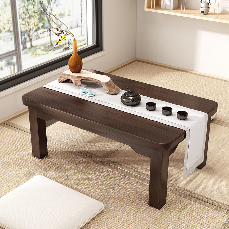 【小扬哥推荐】飘窗桌子家用炕桌榻榻米实木小茶几卧地坐地矮桌床