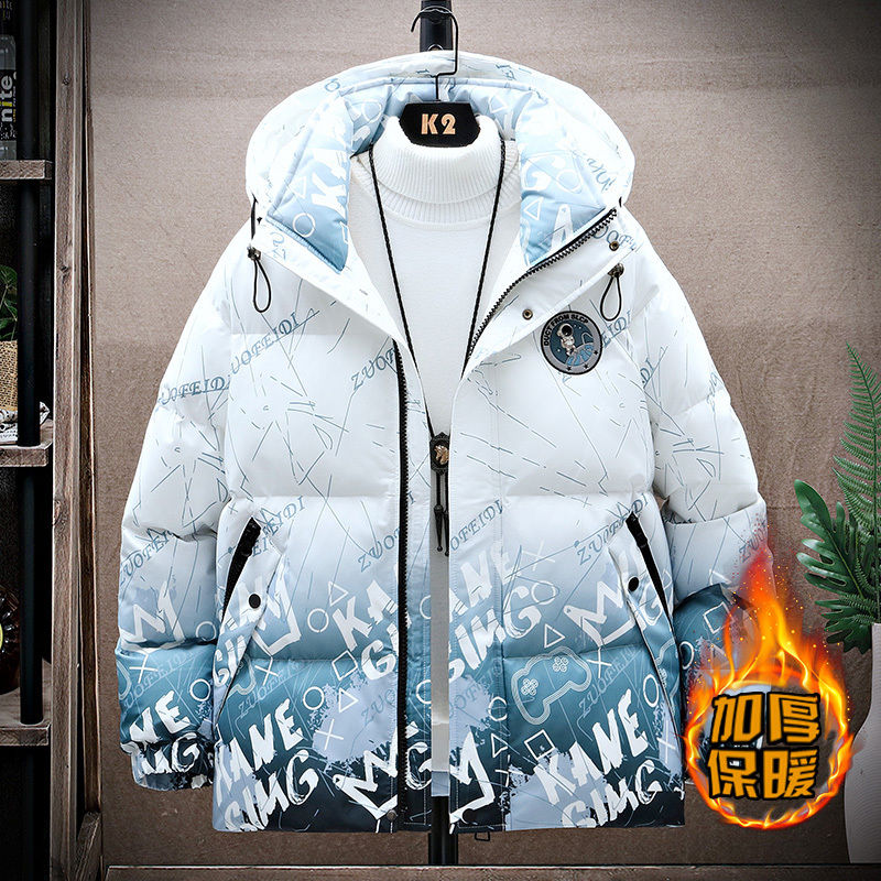 以纯冬季羽绒羽绒服13男孩大童羽绒服袄子15岁青少年初高中学生加