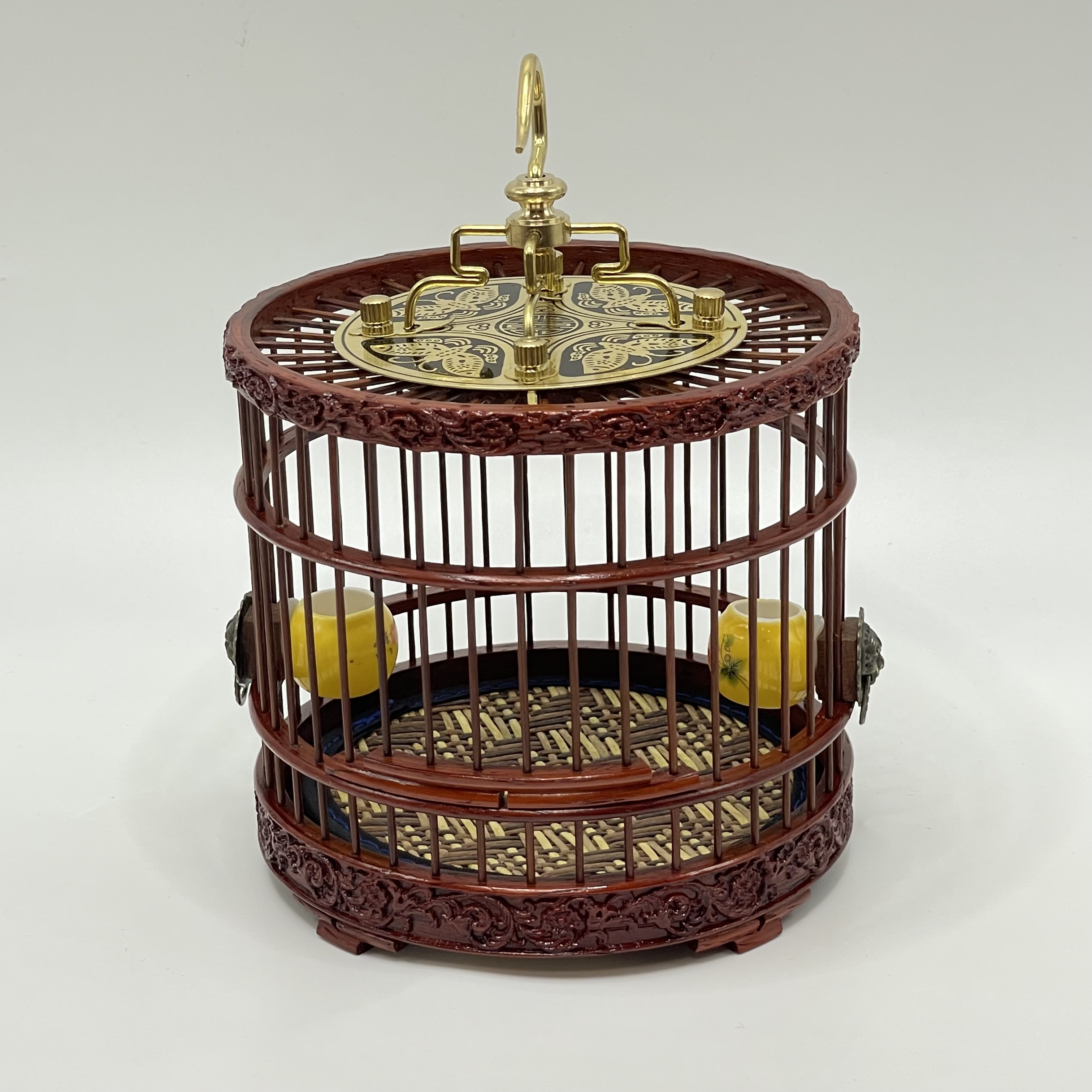 精品上下雕刻蝈蝈笼