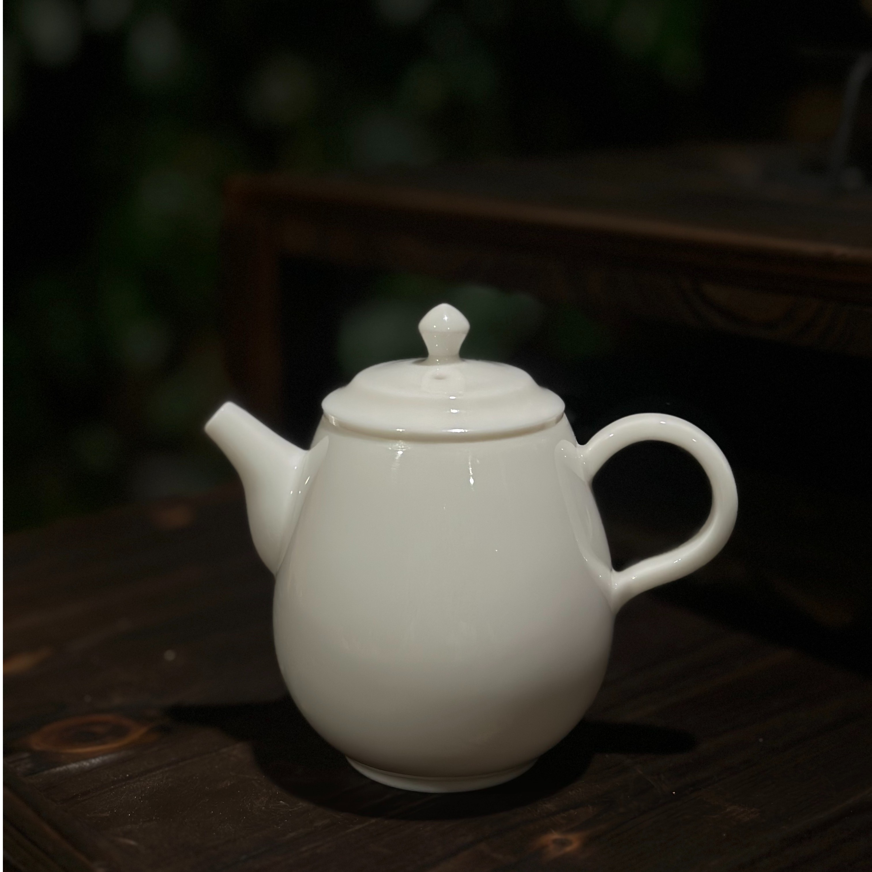 【赫贺阑】猪油白小茶壶 迷你白瓷180ML陶瓷茶具单壶茶具套装陶瓷