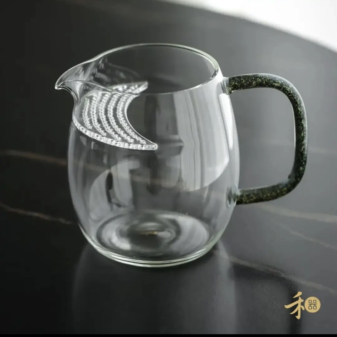 禾器炫彩彩 澄然月牙公道杯 带过滤煮茶器 建议容量：830ml耐热