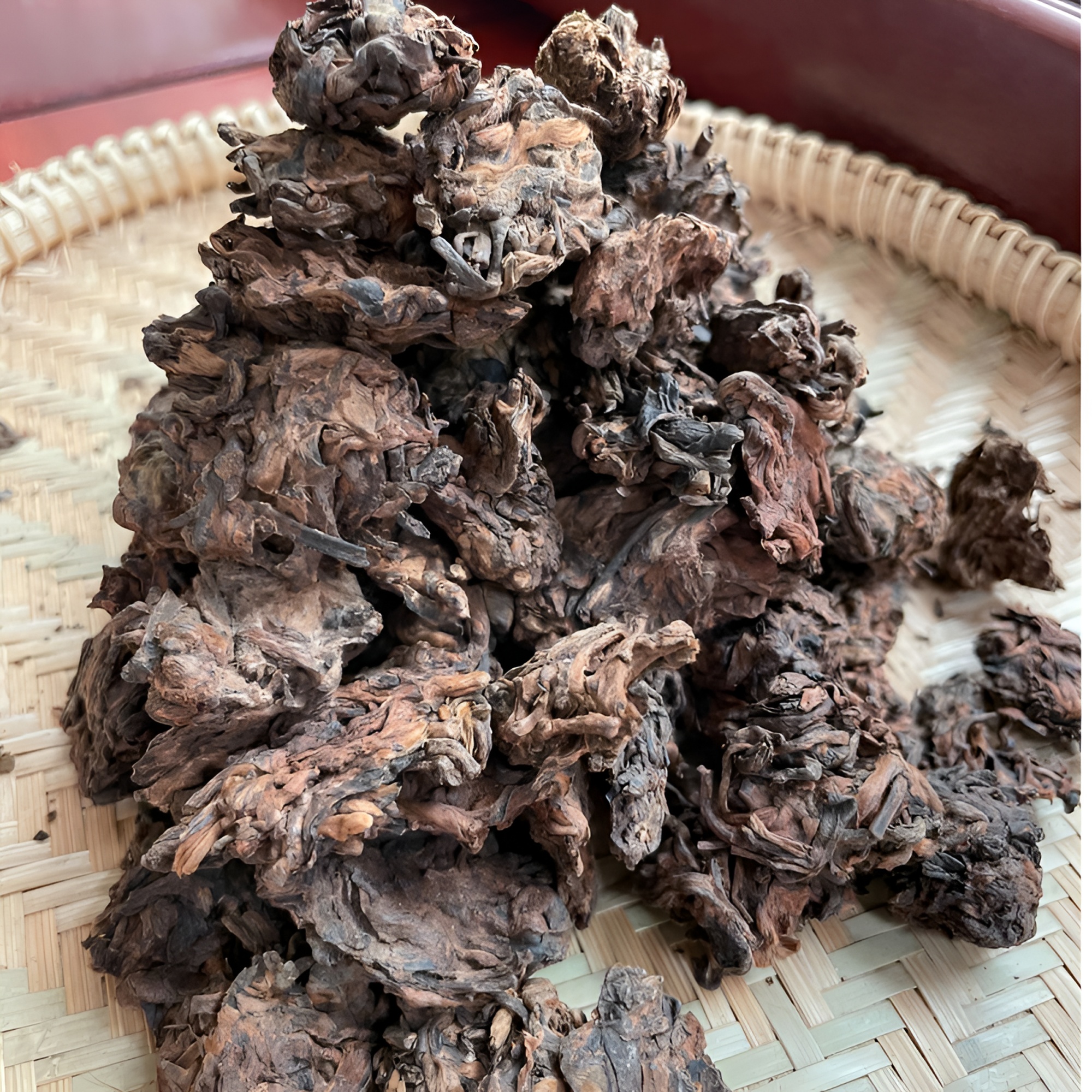 【老茶头】年份熟茶老茶头、口感润滑、枣香、沉香、醇厚感强。