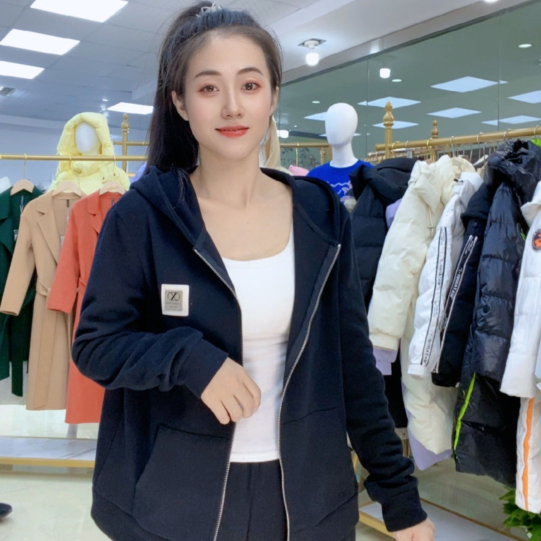 【拉链衫+长裤套装】春秋爆款女士休闲百搭拉链开衫套装H262