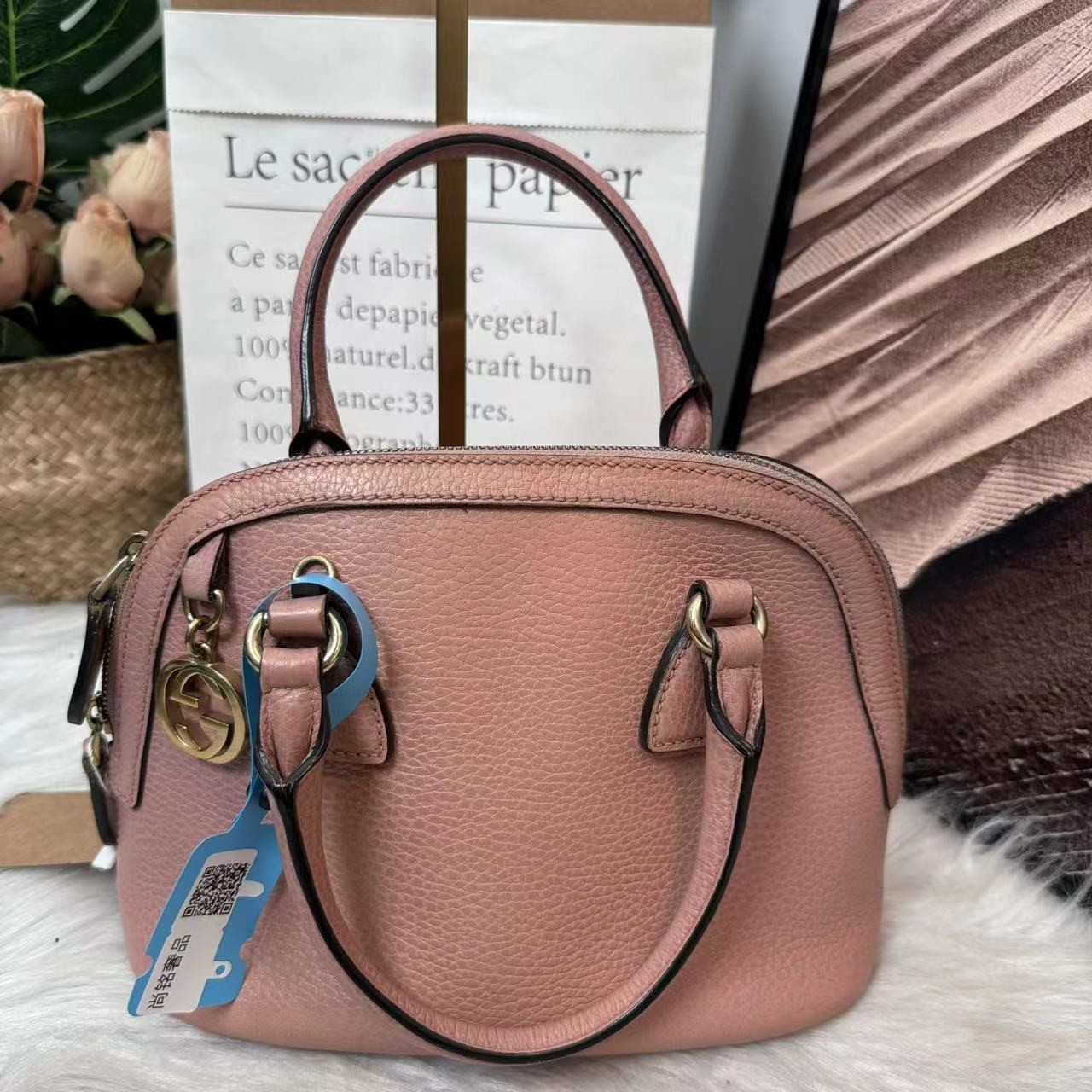 95新 GUCCI/古驰 /伊一/95/12446/单肩包/