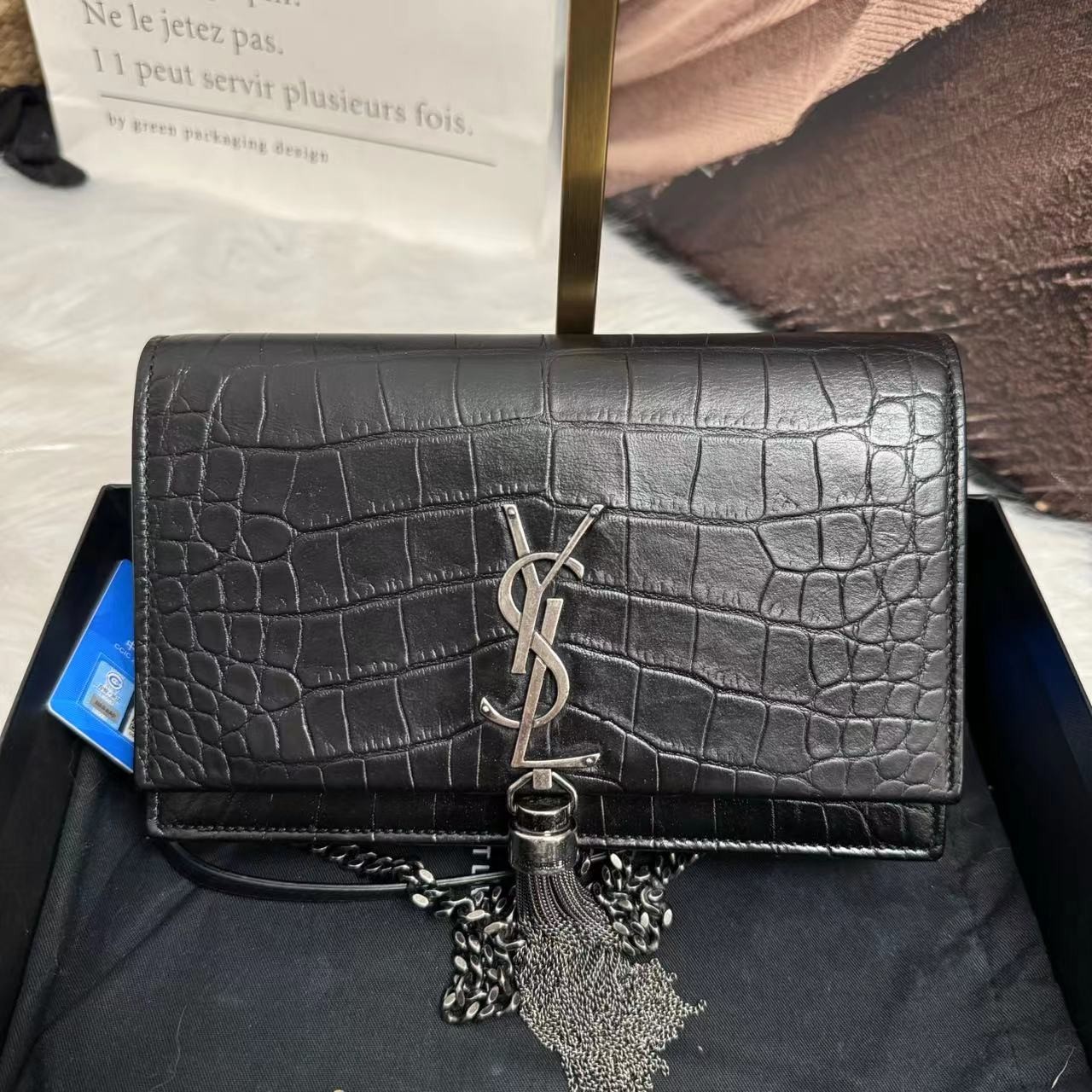 95新 YSL/圣罗兰 /伊一/95/01177/单肩包/