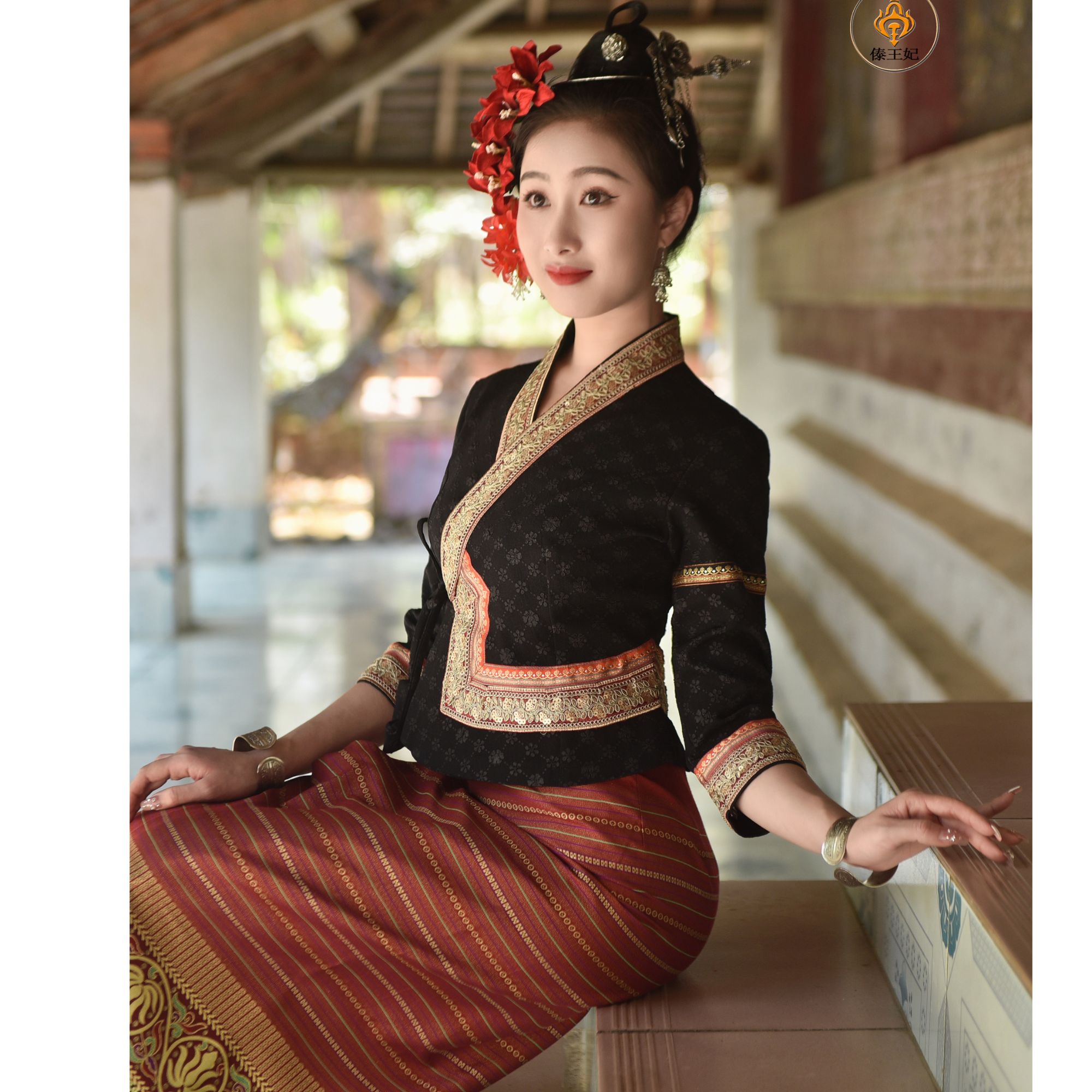 西双版纳傣族传统服饰筒裙多色单裙成品织布色织百搭四季可穿高档