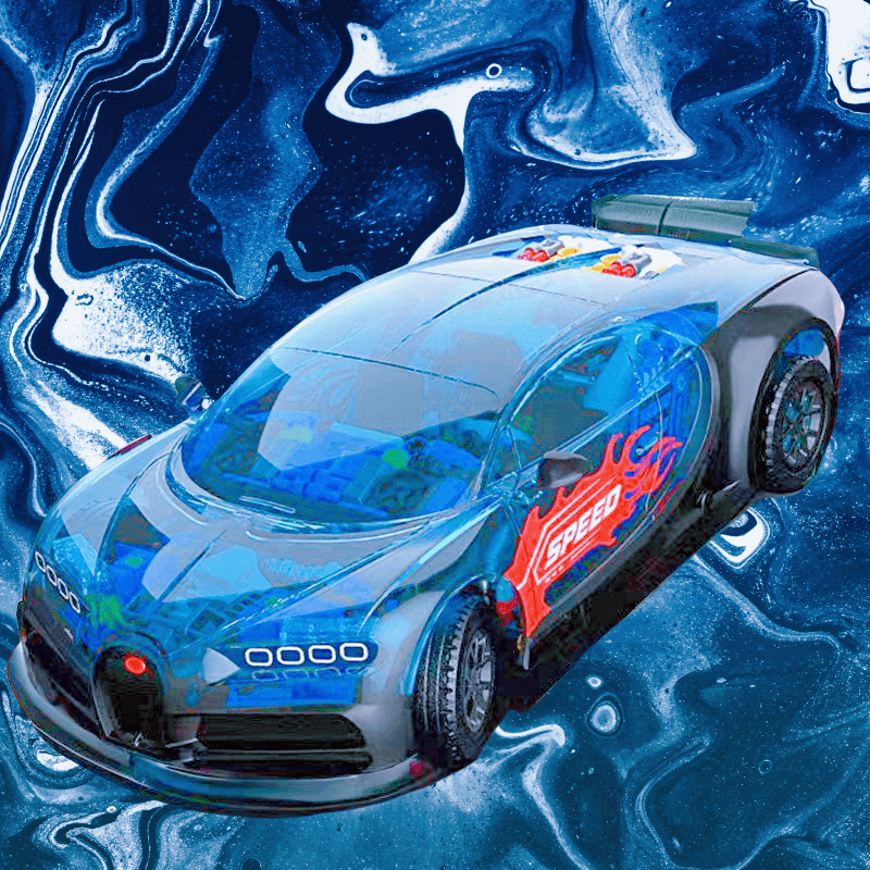 新品积木兼容高乐布加迪幻影PS概念超跑益智拼装送人节日礼物摆件