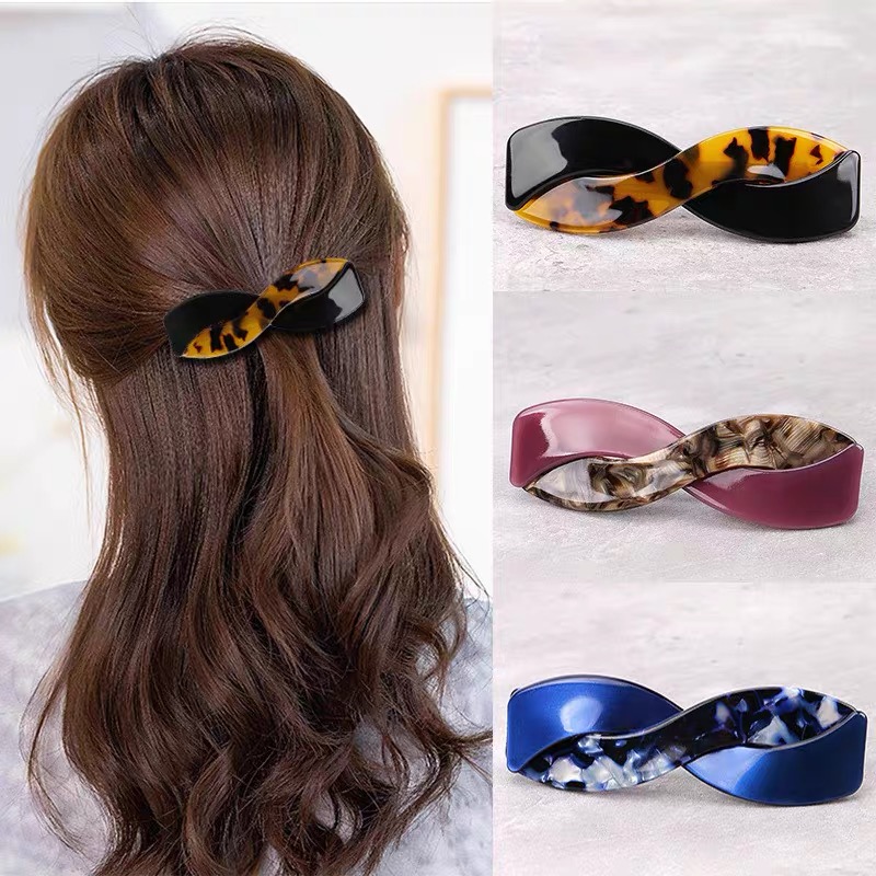 非金属发饰 气质发夹女成人百搭马尾夹ins顶夹后脑勺发卡子弹簧夹