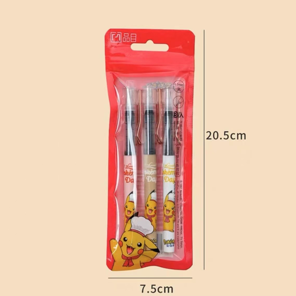 宝可梦品目皮卡丘中性笔