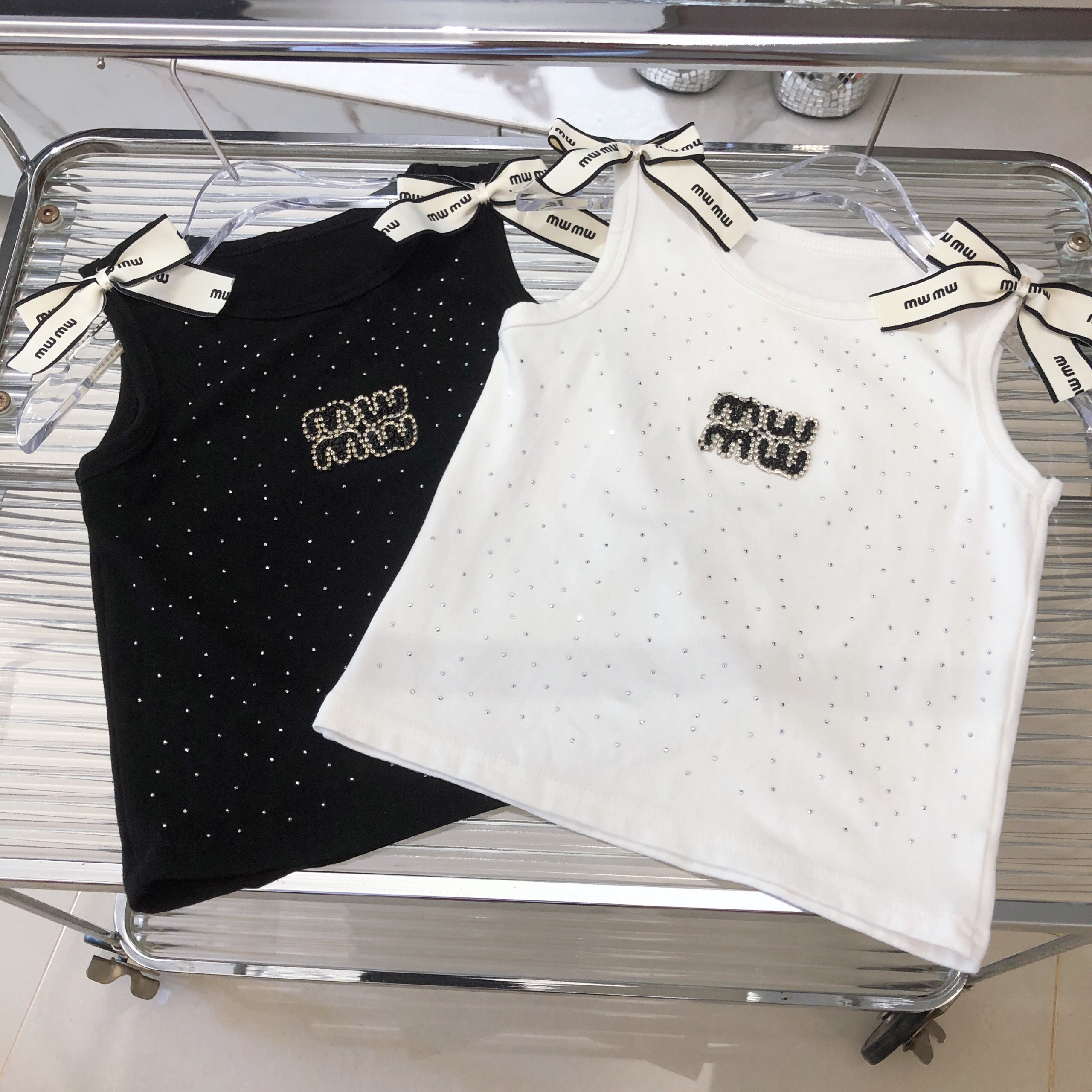 童装春秋款新款儿夏季背心女童蝴蝶结可爱风格套头T恤