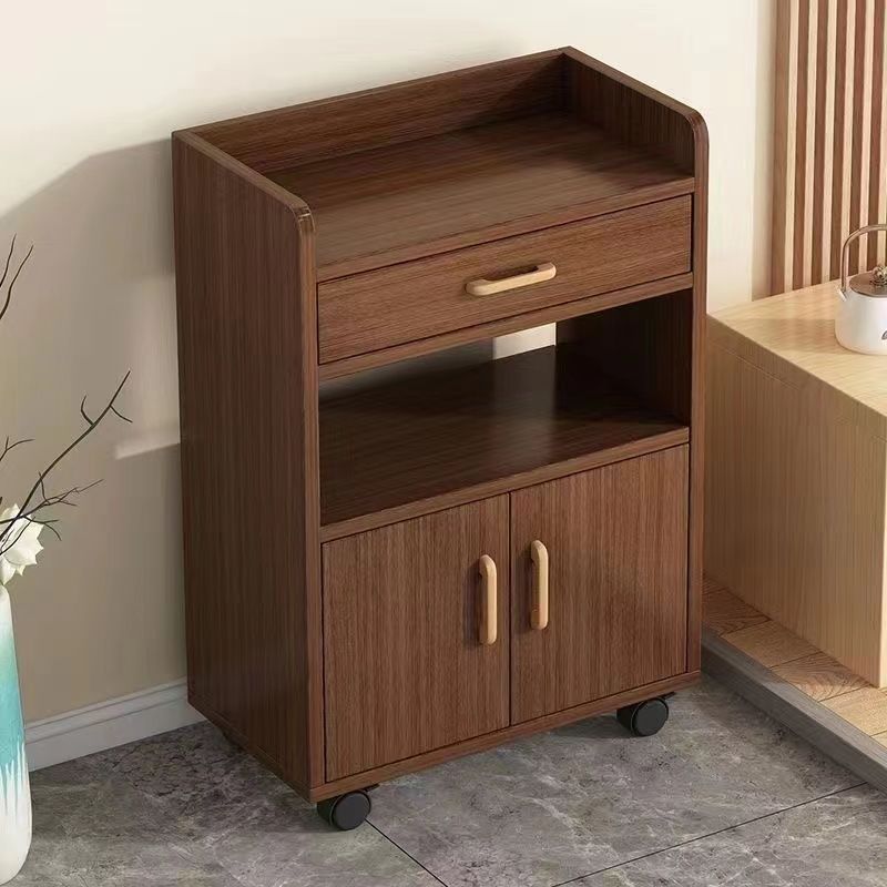 餐边柜茶水柜客厅收纳柜子储物柜家用可移动简易碗柜微波炉柜餐柜