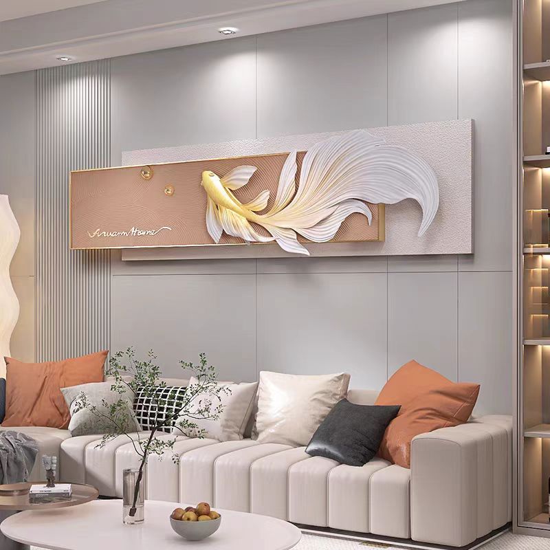 RELIFE/福雕家饰立体浮雕（金玉悠然）沙发墙床头装饰画立体装饰画