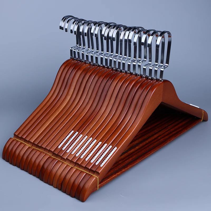 实木衣架挂衣衣挂衣柜木质木头子衣服撑子家用挂钩衣撑木制架家用