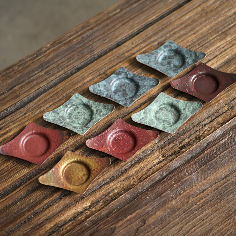 【老王】元宝杯垫，颜色随机（春喜铜0007）