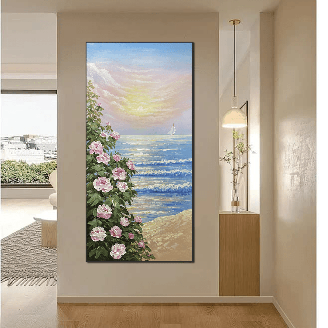 日出繁华 | 玄关画抽象装饰画玄关画轻奢背景简约80/160