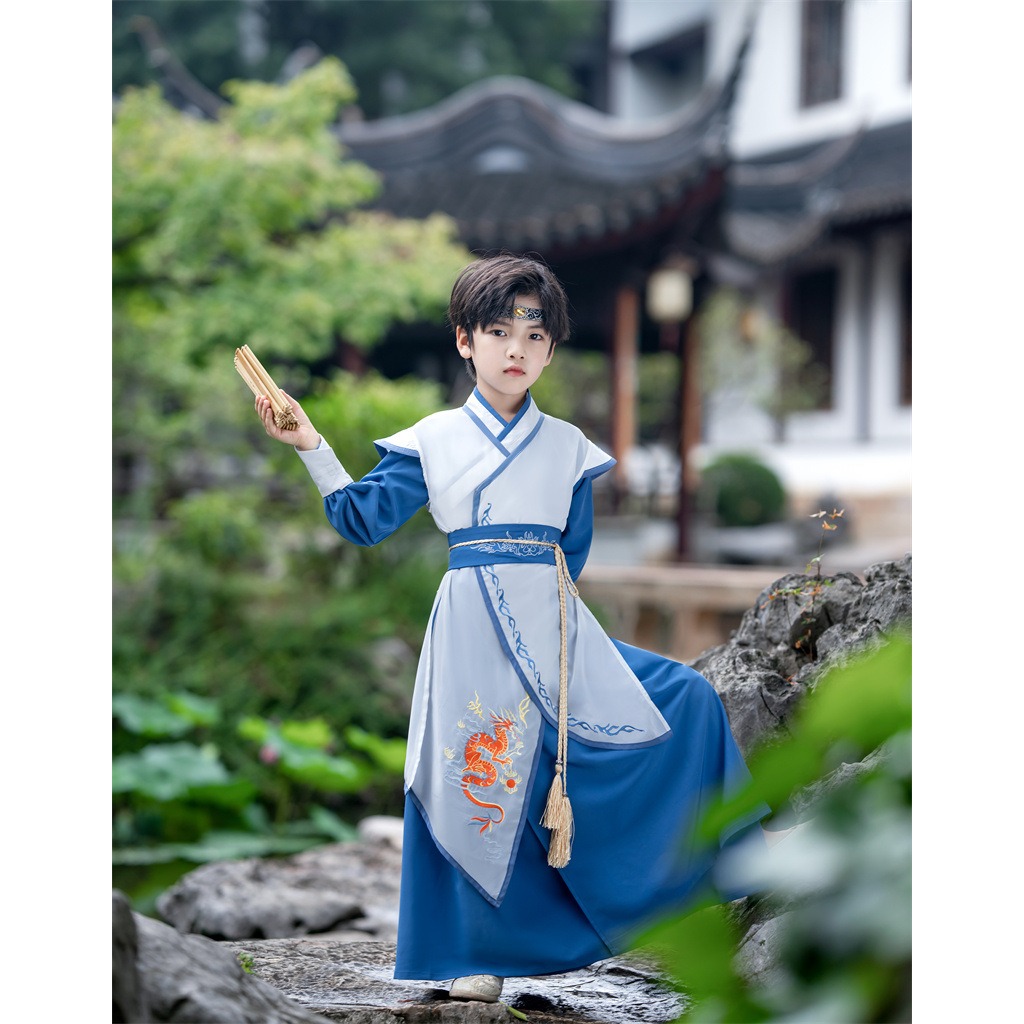 【龙云令】中秋武侠风男童汉服中大童演出服 活动价不退换