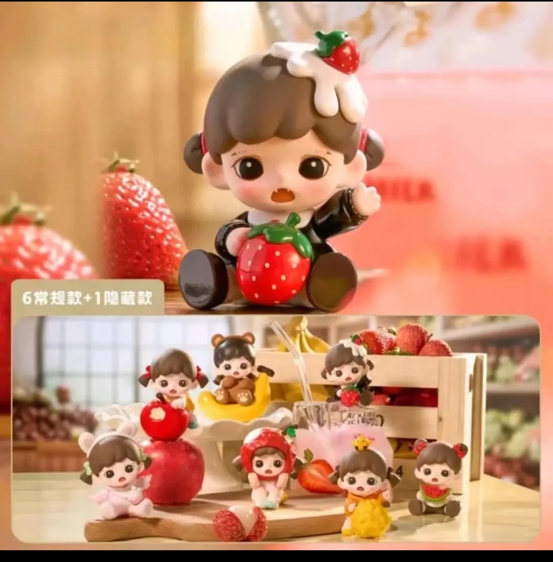 【拆盒】我爱吃果果系列mini系列潮玩盲盒手办摆件