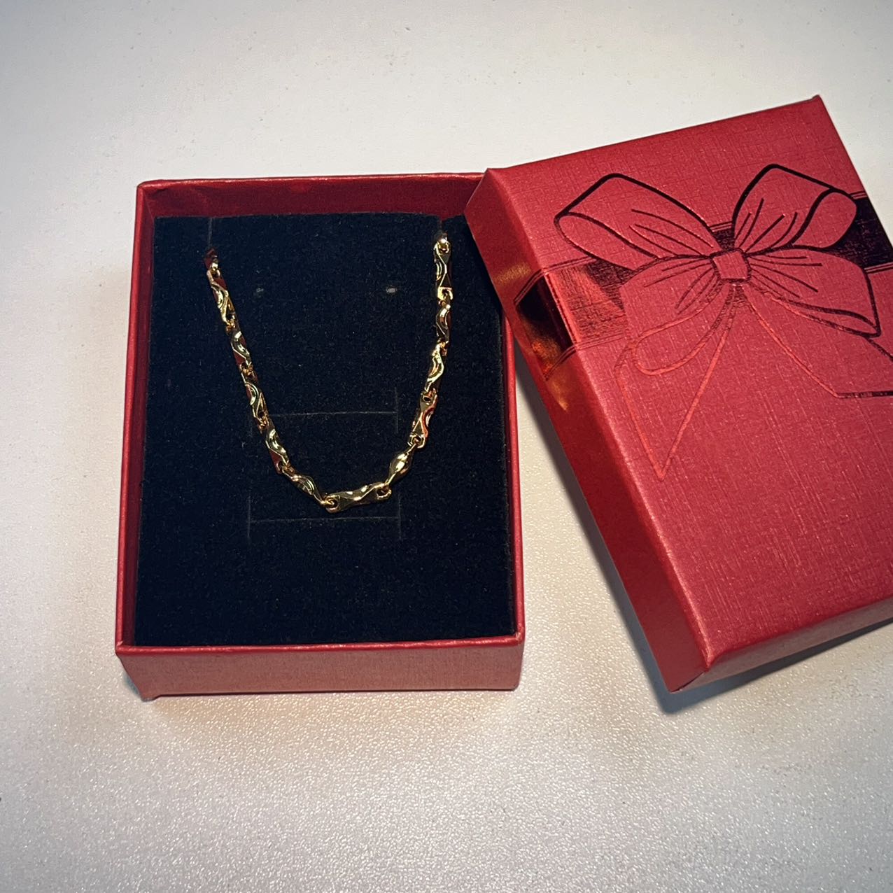 铜合金项链 铁合金项链18K女神必备素链百搭项链可调节时尚简约